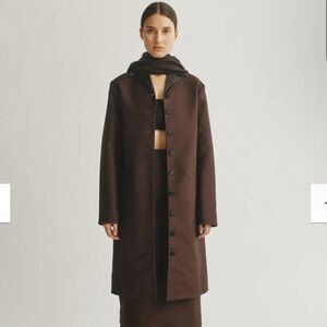 Theatre Jacket in Cotton Sateen | Espresso